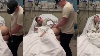 اللبوه هي وتعبانه علي سرير المستشفي جوزها مش قادر علي بعدها سكس تويتر  بيجي وفي غرفه بينزل البنطلون وينومها علي جنبها وشغال يدخل زوبره في كسها وبينيكها بسرعه اوي وزوبره بيدخل ويطلع فيها