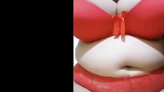 اللبوه لابسه الانجري الاحمر وقاعده علي حرف السرير منزله رجليها للارض وبتلعب في   سكس مصري بزازها الكبار وتحشر صباعها الكبير وسطهم